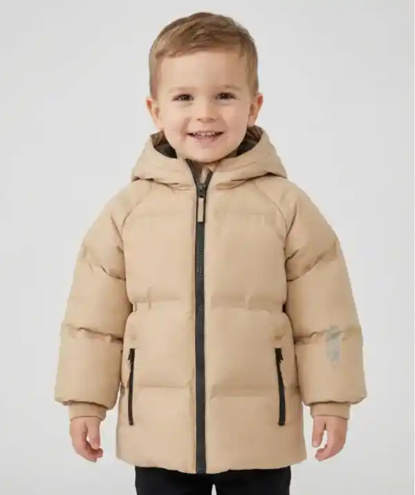 Bild 1 von Steppjacke mit Kapuze, naturfarben