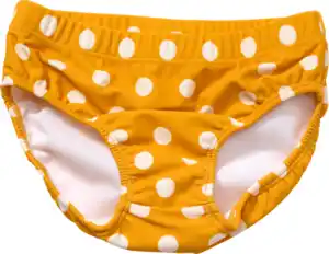 PUSBLU Schwimmwindel mit Punkte-Muster, gelb, Gr. 74/80, 1 St