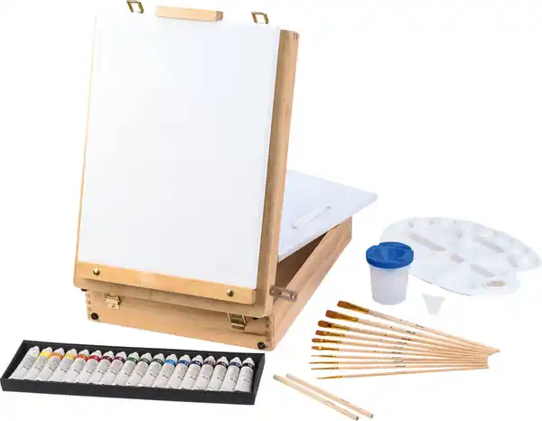 Bild 1 von TALENTUS® Koffer-Tischstaffelei, 52-teilig