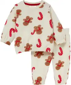 Newborn Sweatshirt + Sweathose Weihnachten, rot