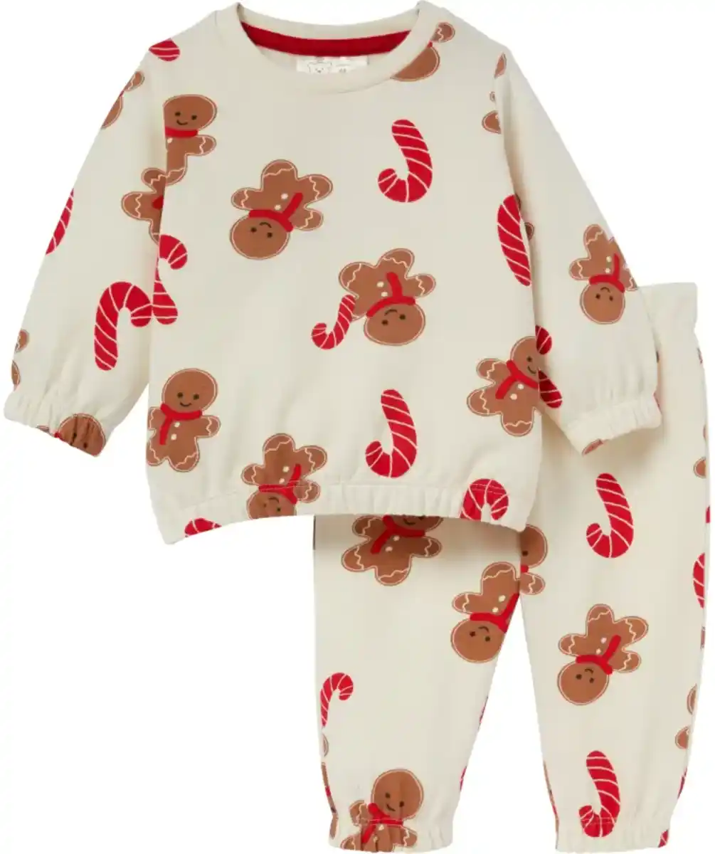 Bild 1 von Newborn Sweatshirt + Sweathose Weihnachten, rot