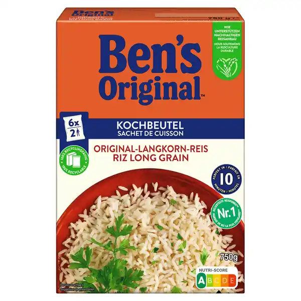 Bild 1 von BEN'S ORIGINAL Kochbeutelreis 750 g