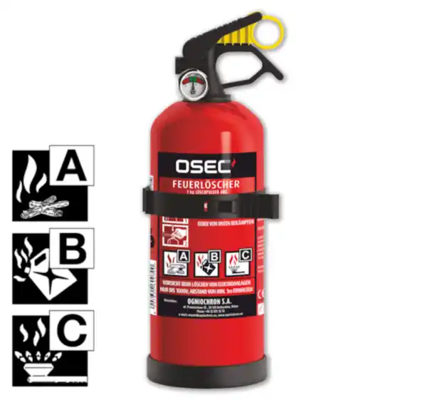 Bild 1 von OSEC 1-kg-Pulverfeuerlöscher*
