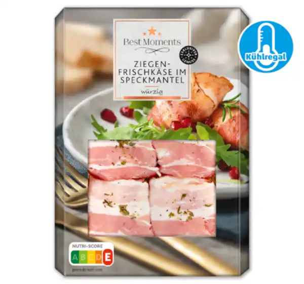 Bild 1 von BEST MOMENTS Würziger Ziegenkäse im Speckmantel*