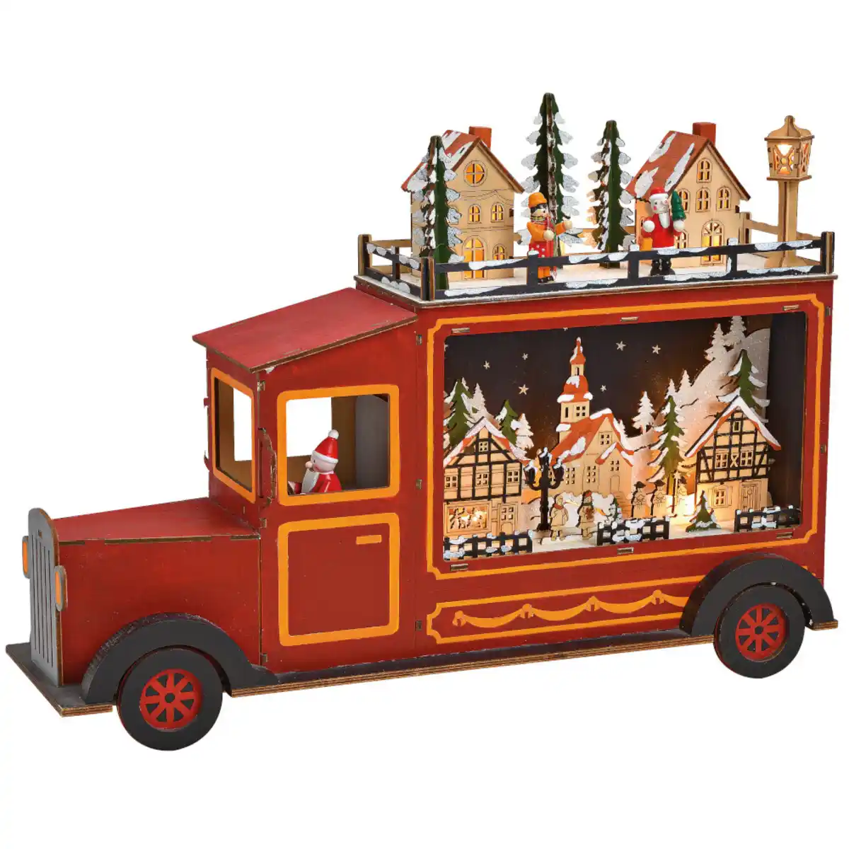Bild 1 von Weihnachtsdeko LKW mit LED Beleuchtung aus Holz