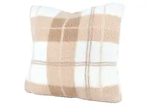 Dekokissen Sherpa kariert