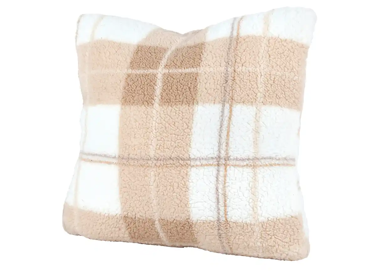 Bild 1 von Dekokissen Sherpa kariert