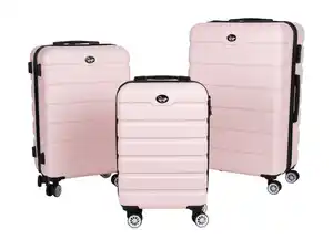 Kofferset mit Zahlenschloss 3-teilig Zartrosa