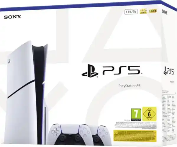 Bild 4 von Playstation PS5 1TB SSD Laufwerk Slim + 2 DualSense Wireless Controller
