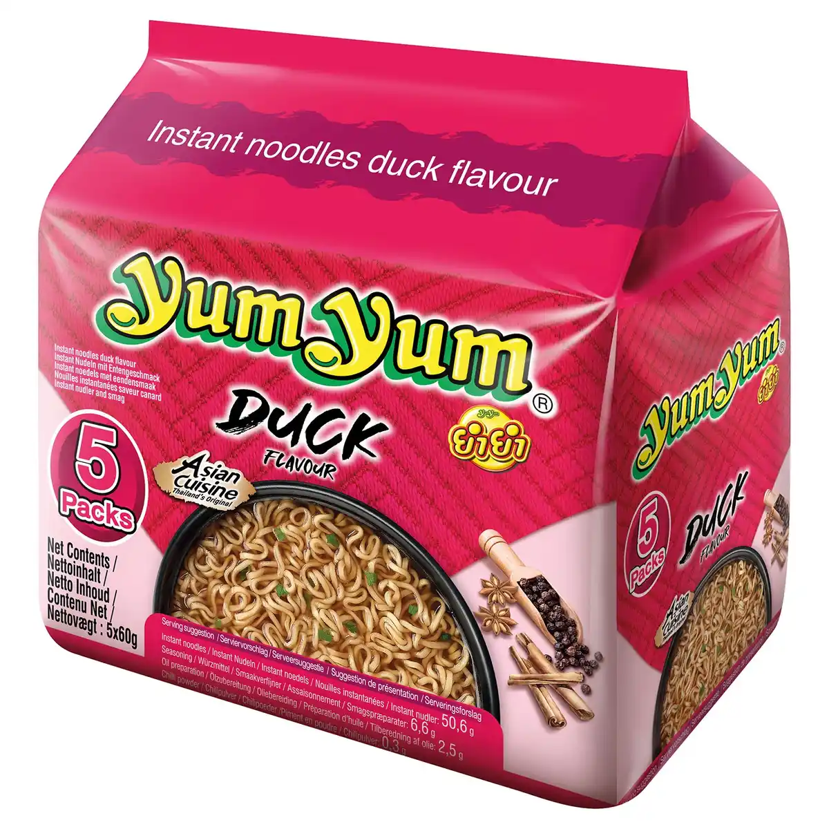 Bild 1 von YUMYUM Instant Nudeln Multipack 300 g, 5er-Pack, Ente