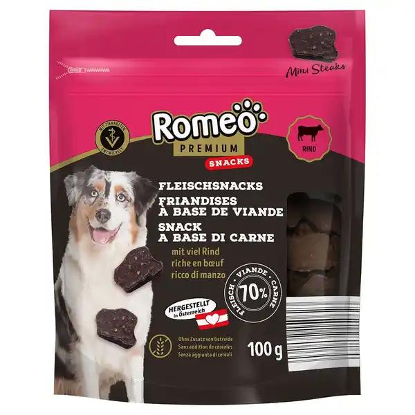 Bild 1 von ROMEO PREMIUM Fleischsnack ohne Getreidezusatz 100 g