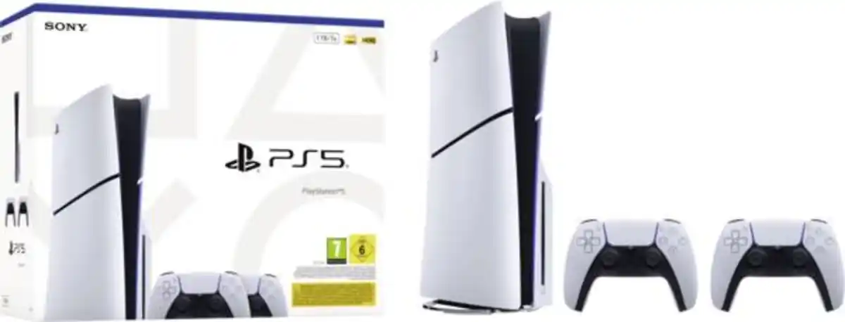 Bild 2 von Playstation PS5 1TB SSD Laufwerk Slim + 2 DualSense Wireless Controller