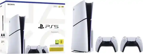 Bild 2 von Playstation PS5 1TB SSD Laufwerk Slim + 2 DualSense Wireless Controller