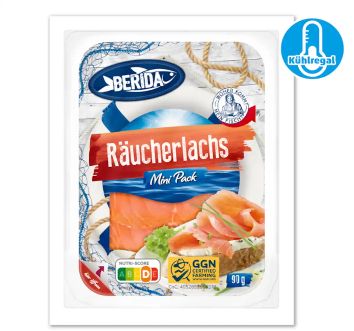 Bild 1 von BERIDA Räucherlachs Minipack