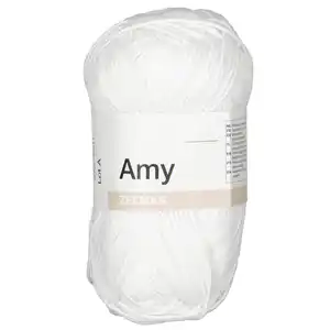 Amy Häkelgarn - Weiß, Weiß, 50g