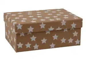 Weihnachts-Dekobox KRAFT ca. 21x15x9 cm