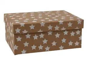 Weihnachts-Dekobox KRAFT ca.25x18x11 cm