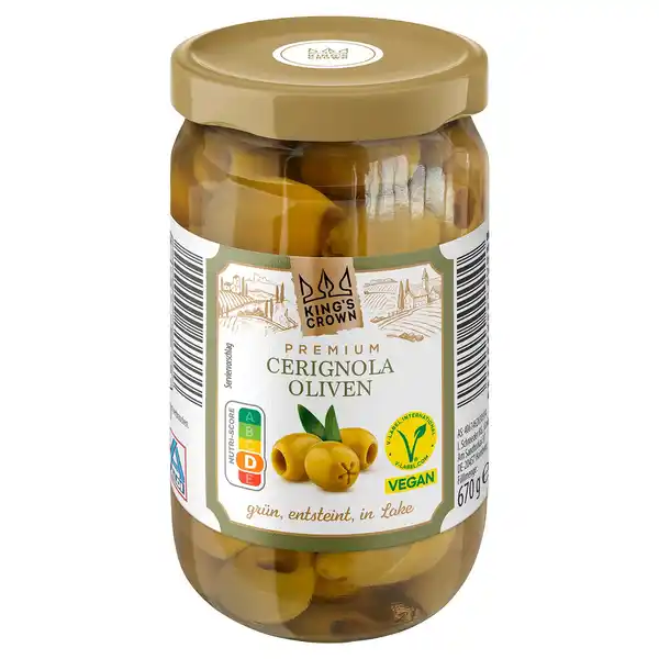 Bild 1 von KING'S CROWN XXL Antipasti 670 g, Cerignola Oliven