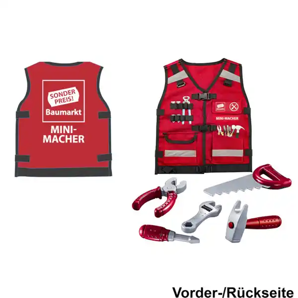 Bild 1 von Kinder Werkzeug-Weste ''Sonderpreis Baumarkt'', 6-teilig