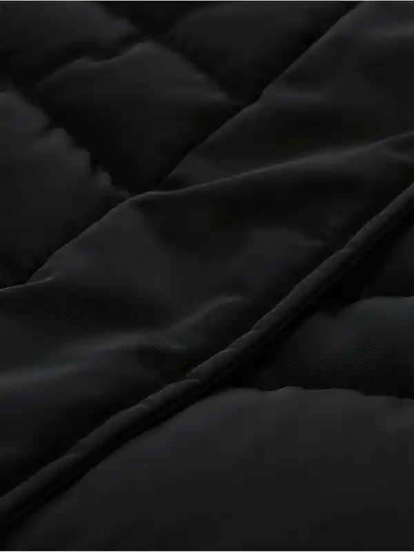 Bild 3 von Damen Steppmantel mit Kapuze Schwarz