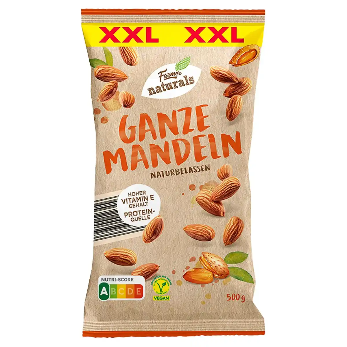 Bild 1 von FARMER NATURALS XXL Mandeln natur 500 g