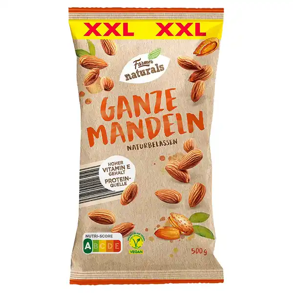 Bild 1 von FARMER NATURALS XXL Mandeln natur 500 g