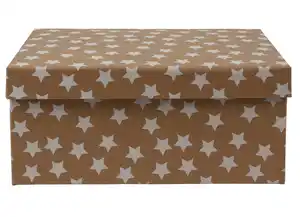 Weihnachts-Dekobox KRAFT ca.29x22x13 cm