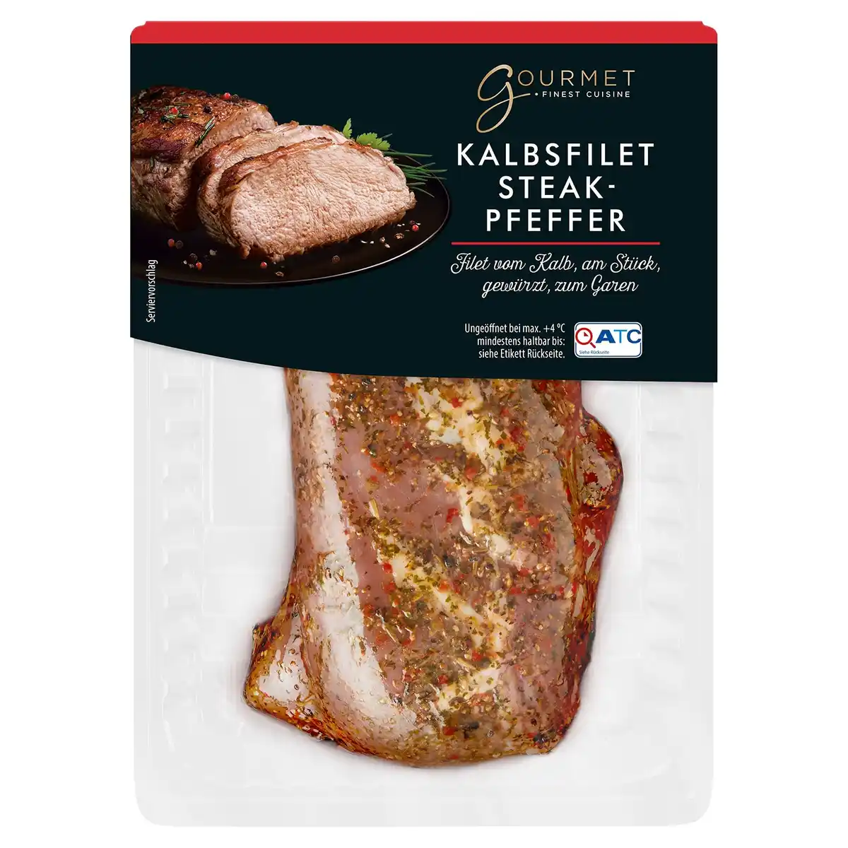 Bild 1 von GOURMET Kalbsfilet gewürzt ca. 500 g, Steakpfeffer