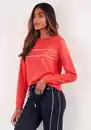 Bild 1 von H.I.S Sweatshirt mit Piping auf der Brust, Loungeanzug, Rot
