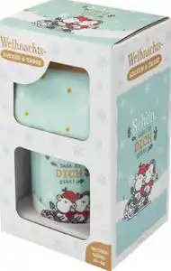 Sheepworld Tasse-Socken-Set Schön, dass es Dich gibt