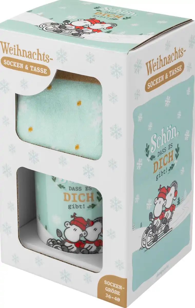 Bild 1 von Sheepworld Tasse-Socken-Set Schön, dass es Dich gibt