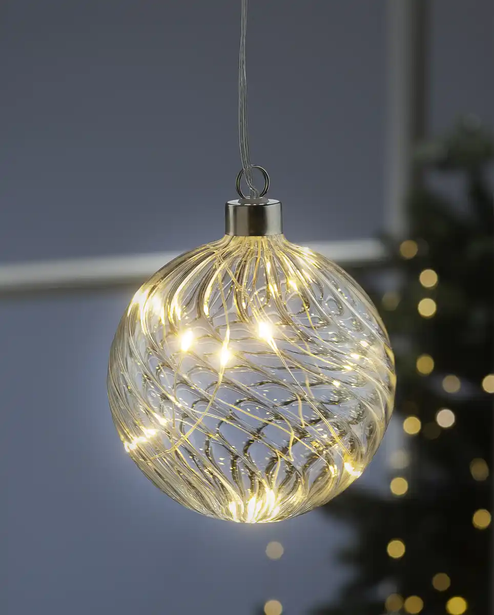 Bild 2 von IDEENWELT LED Glaskugel Welle