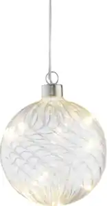 IDEENWELT LED Glaskugel Welle