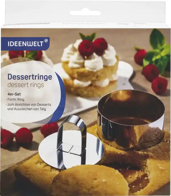 Bild 1 von IDEENWELT Dessertringe 4er-Set Ring