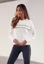 Bild 1 von H.I.S Sweatshirt mit Piping auf der Brust, Loungeanzug, Weiß