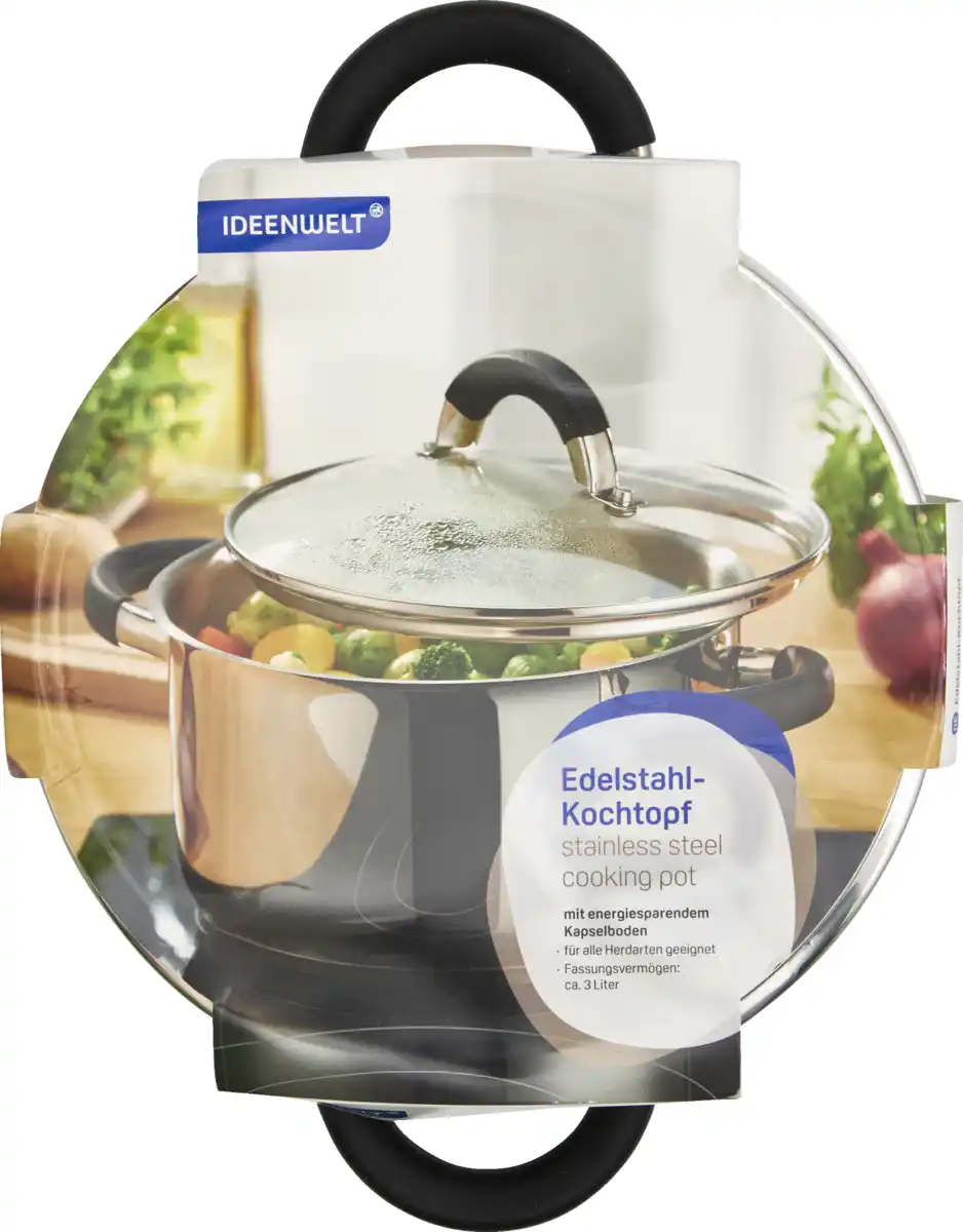 Bild 2 von IDEENWELT Edelstahl-Kochtopf 3 Liter