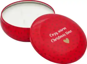 IDEENWELT Duftkerze in Geschenkdose rot