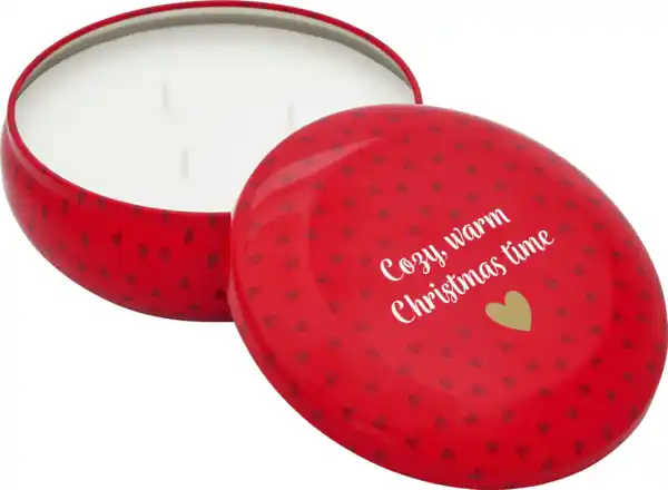 Bild 1 von IDEENWELT Duftkerze in Geschenkdose rot