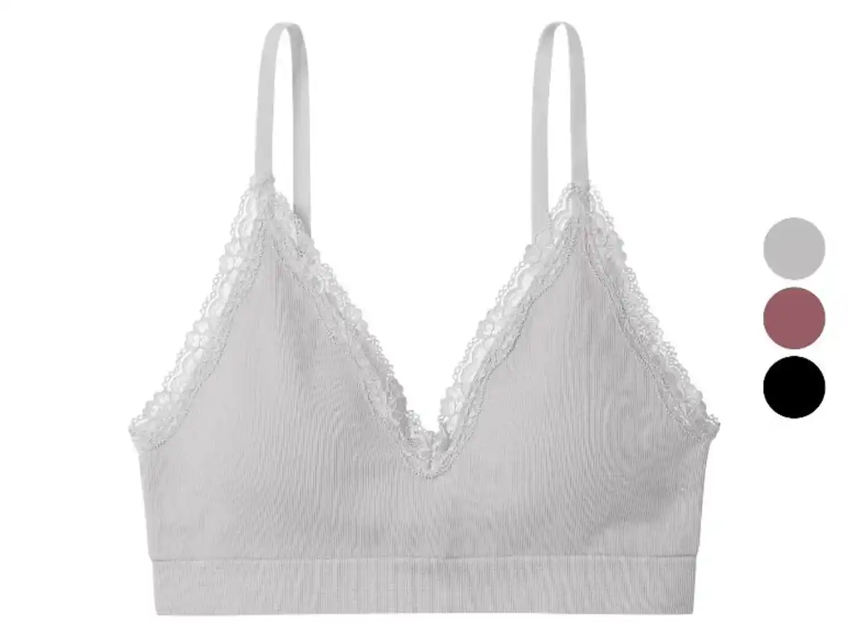 Bild 1 von esmara® Damen Geripptes Bustier mit Spitze