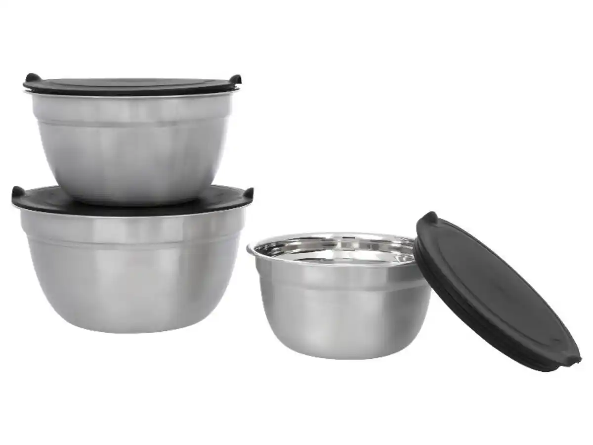Bild 1 von SILVERCREST® Edelstahl-Schüsselset, 3 Stück