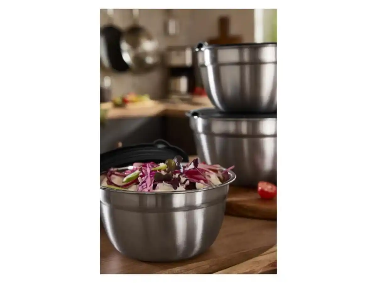 Bild 3 von SILVERCREST® Edelstahl-Schüsselset, 3 Stück