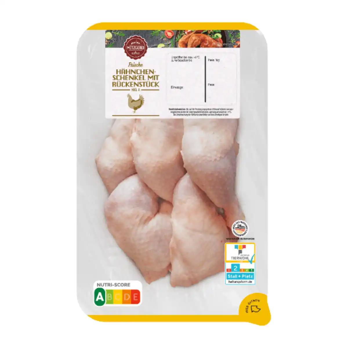 Bild 2 von MEINE METZGEREI Hähnchenschenkel mit Rückenstück 100g