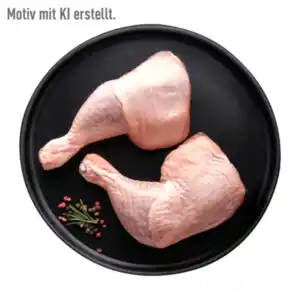 MEINE METZGEREI Hähnchenschenkel mit Rückenstück 100g