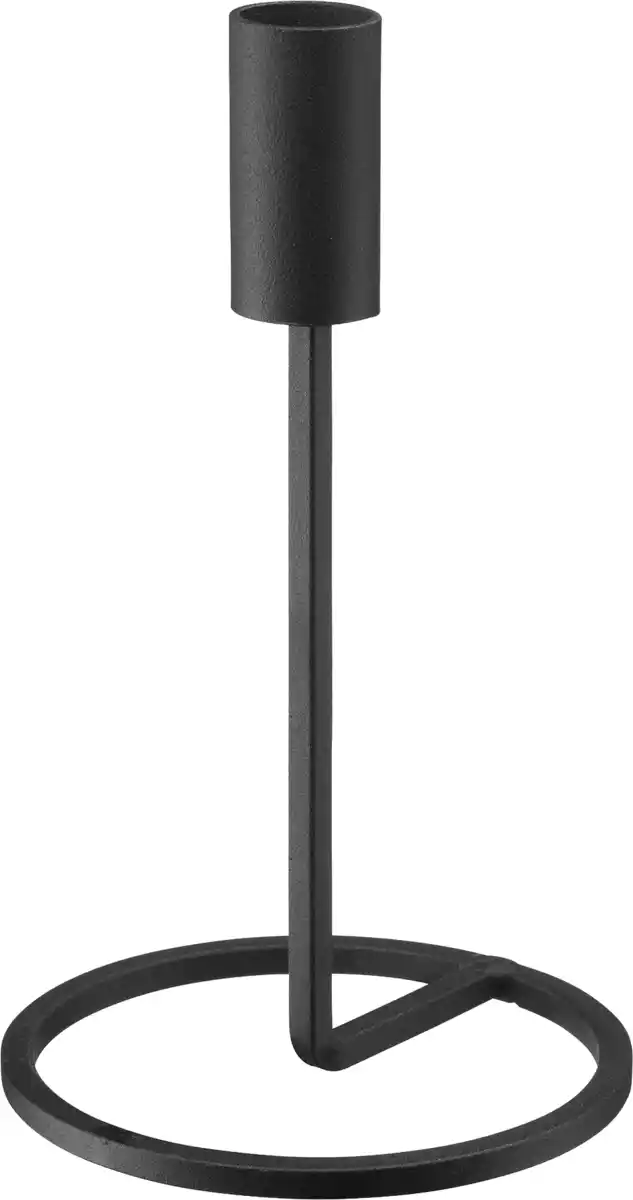 Bild 1 von BOLTZE Kerzenhalter aus Metall, schwarz (H20cm), 1 St