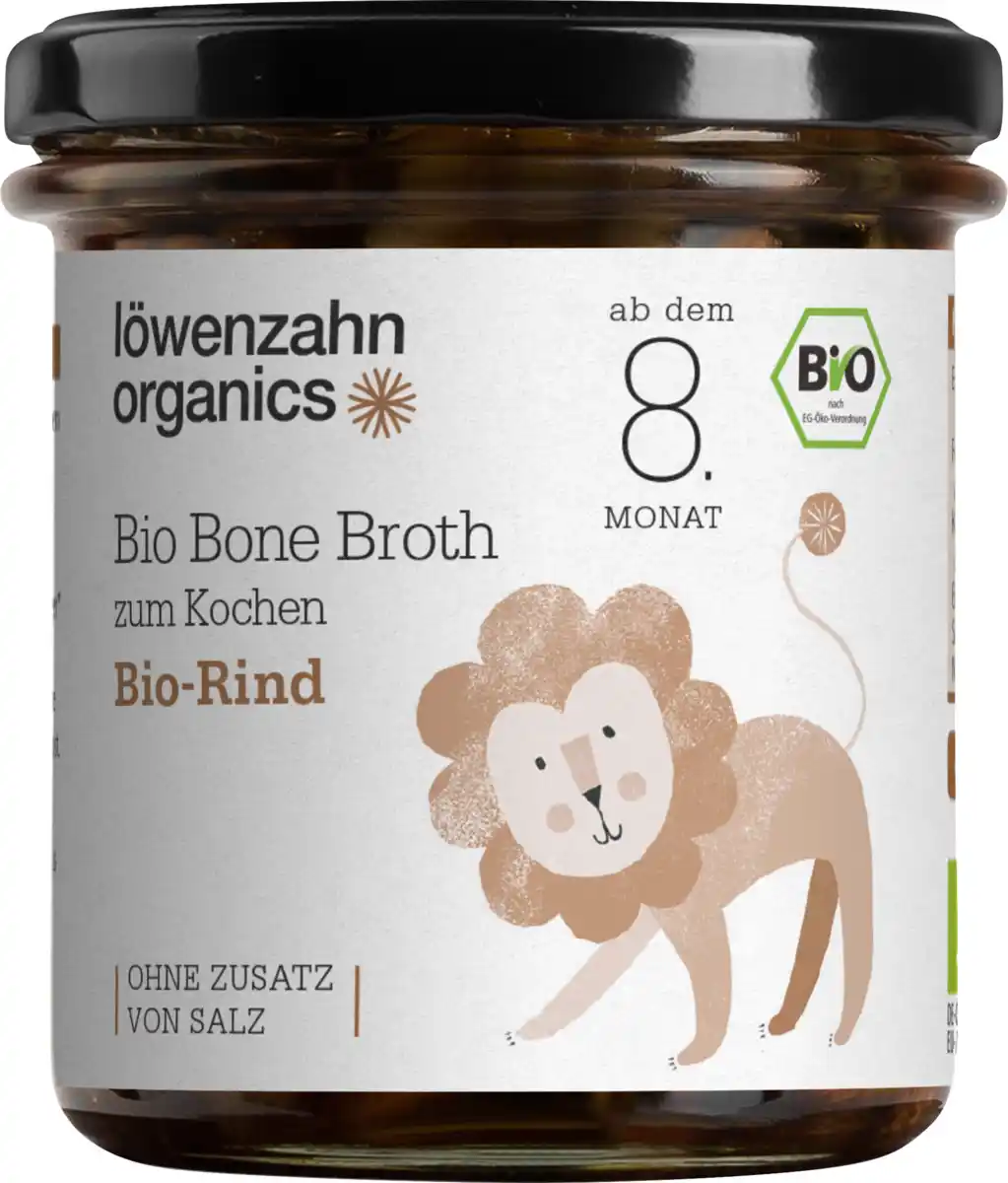 Bild 1 von Löwenzahn Organics Knochenbrühe aus Rind ab dem 8. Monat, 180 ml