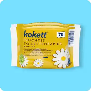 KOKETT Feuchtes Toilettenpapier, Kamille oder Sensitiv