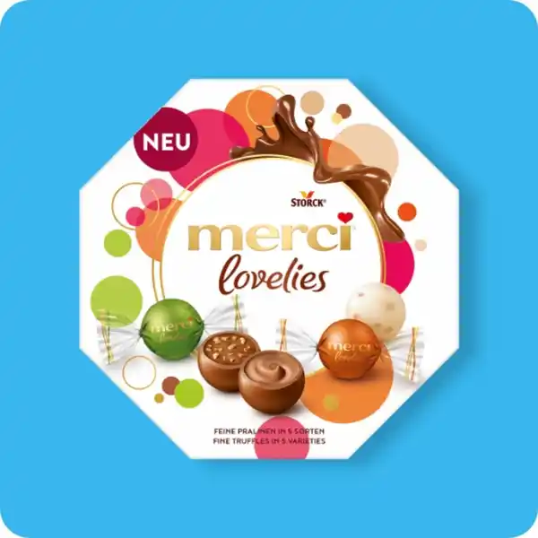 Bild 1 von STORCK® merci®  lovelies, Verschiedene Sorten