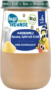 Freche Freunde Abendbrei Banane, Apfel, mit Grieß ab dem 6.Monat, 190 g