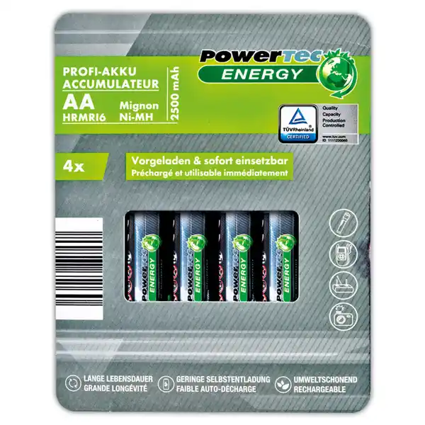 Bild 1 von Powertec Energy Profi-Akku Mignon/Micro
