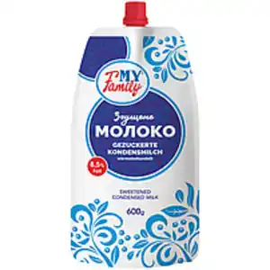 "MY FAMILY" Gezuckerte Kondensmilch, wärmebehandelt, 8,5% Fe...